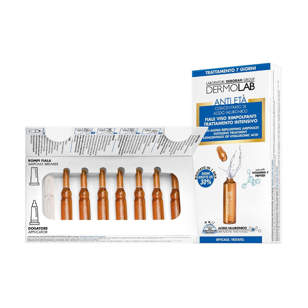 Ампули для обличчя Dermolab Anti-Aging Replumping Ampoules Intensive Treatment, 7*1.8 мл